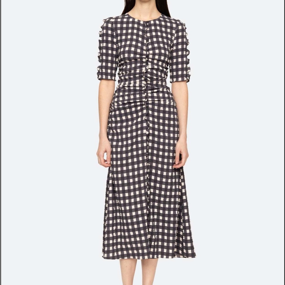 Sea NY Pucker Gingham dress | Size XS